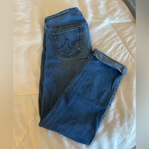 AG low-rise cuffed ankle jeans